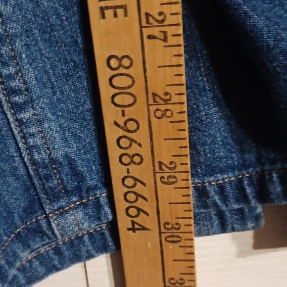 Retro Venezia Long Sleeve Jean Shirt (Womans) 3X - Picture 3 of 6